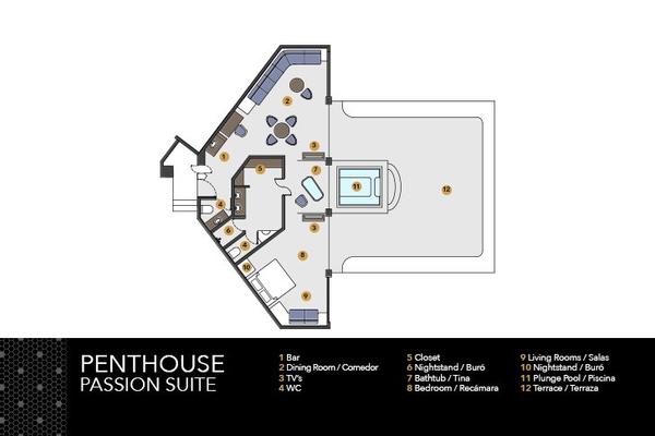 Penthouse passion suite plunge pool Desire Pearl Riviera Maya Resort Puerto Morelos Penthouse passion suite plunge pool Desire Pearl Riviera Maya Resort Puerto Morelos