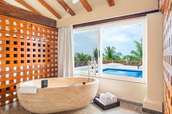 Penthouse passion suite plunge pool Desire Pearl Riviera Maya Resort Puerto Morelos Penthouse passion suite plunge pool Desire Pearl Riviera Maya Resort Puerto Morelos
